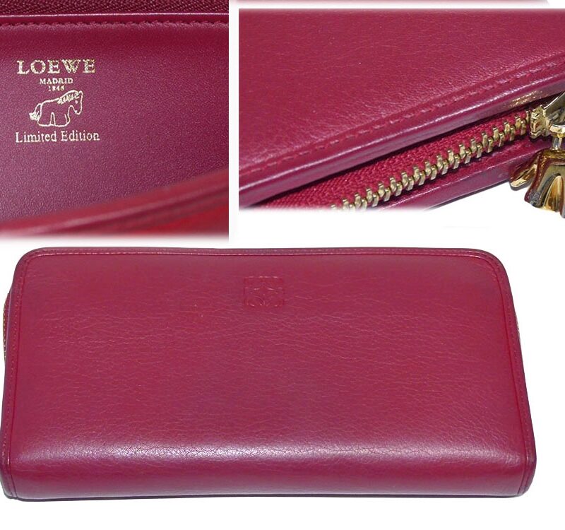 Loewe Limited Collection Red Long Zippy Wallet-0