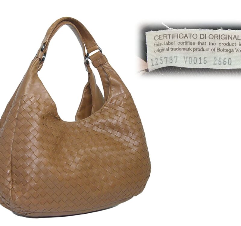 Bottega Veneta Tan 125787 Intrecciato Nappa Medium Campana Bag-0