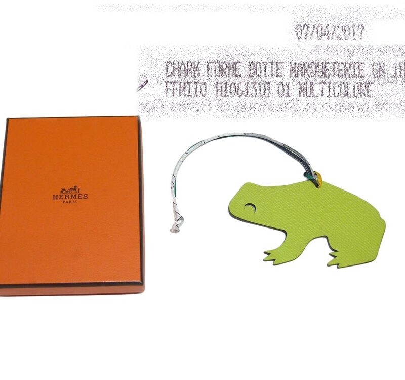 Charm Vert Anis / Vert Veronese Frog Bag Charm-0