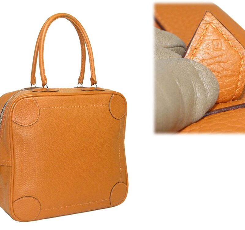 Hermes Omnibus PM Potiron in Togo Leather I Stamp Tote Bag-0