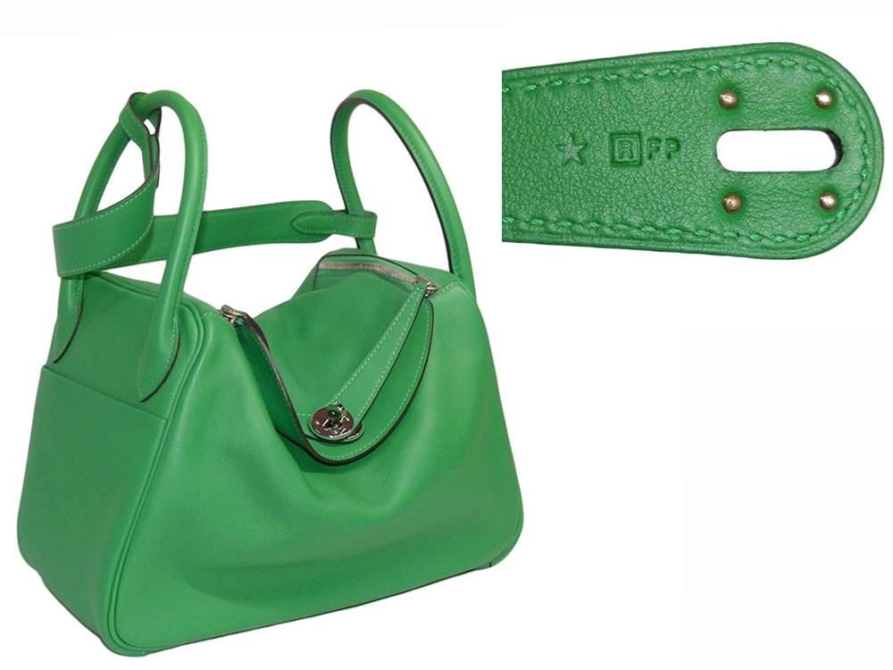 Hermes Lindy 30 Bamboo Swift Leather R Stamp Palladium Hardware-31112