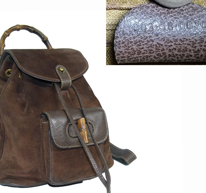 Gucci Vintage Classic Bamboo Brown Suede Backpack Small -0