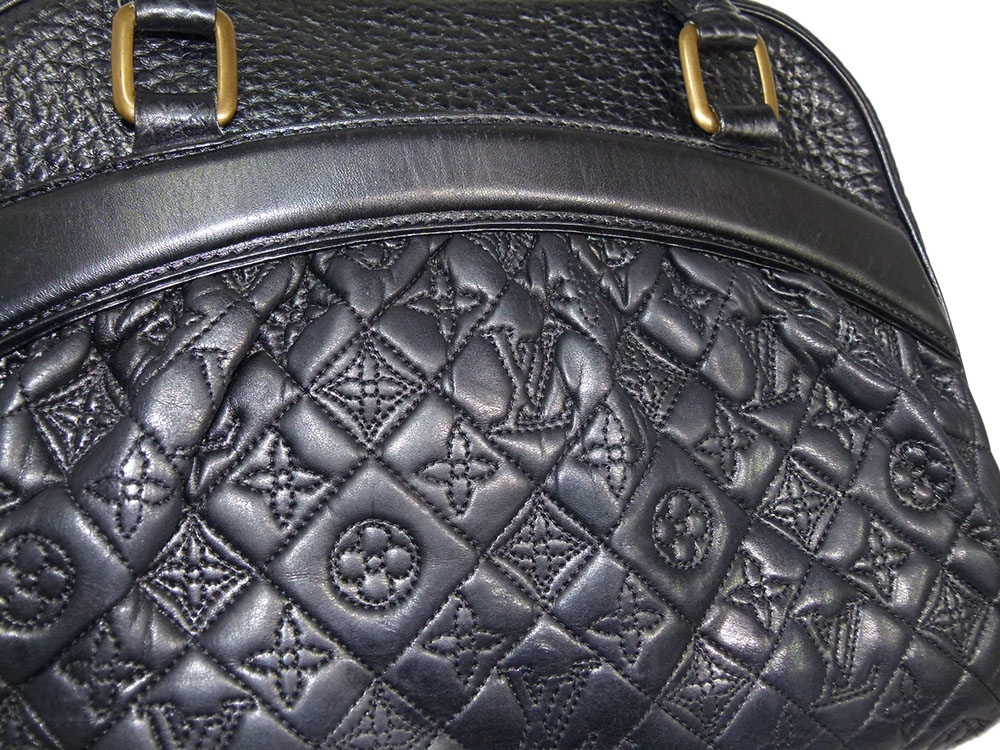 Louis Vuitton Monogram Quilted Lambskin Mizi Vienna GM w Alligator Trim Tote Bag-31195