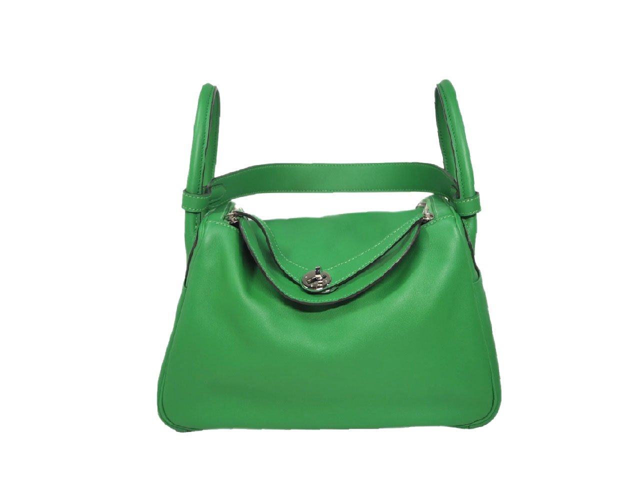 Hermes Lindy 30 Bamboo Swift Leather R Stamp Palladium Hardware-0