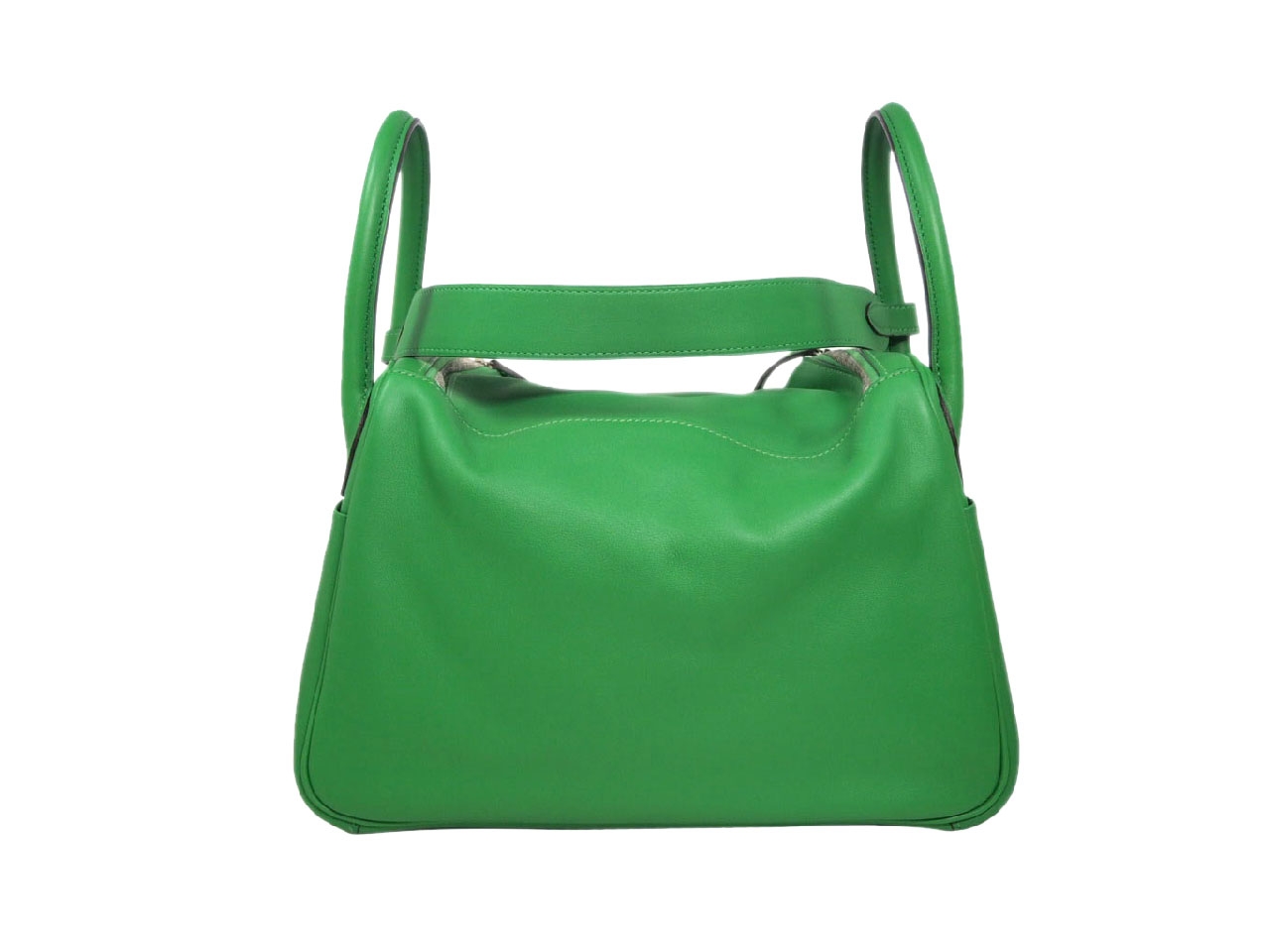 Hermes Lindy 30 Bamboo Swift Leather R Stamp Palladium Hardware-37320