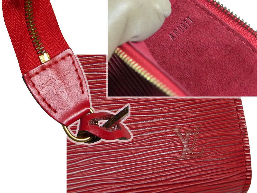 Louis Vuitton M52947 Red Epi Leather Accessories Pouch -31592