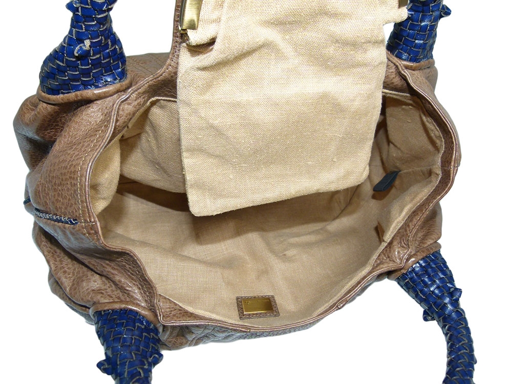 Fendi 8BR511 Blue+Amber Hobo Spy Bag-31622