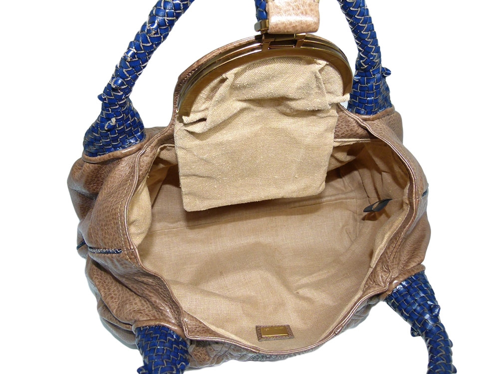 Fendi 8BR511 Blue+Amber Hobo Spy Bag-31623