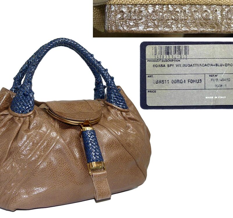 Fendi 8BR511 Blue+Amber Hobo Spy Bag-0