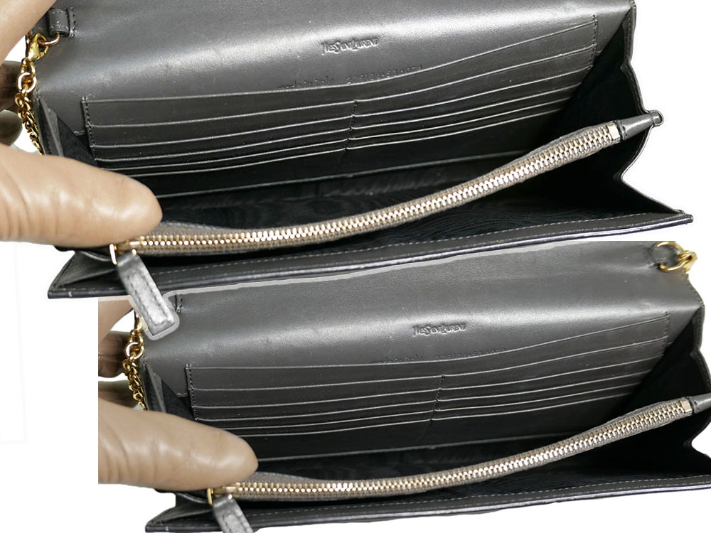 Yves Saint Laurent/ YSL Olive Green Envelope Leather Wallet on Chain Clutch/ Shoulder Bag-31706