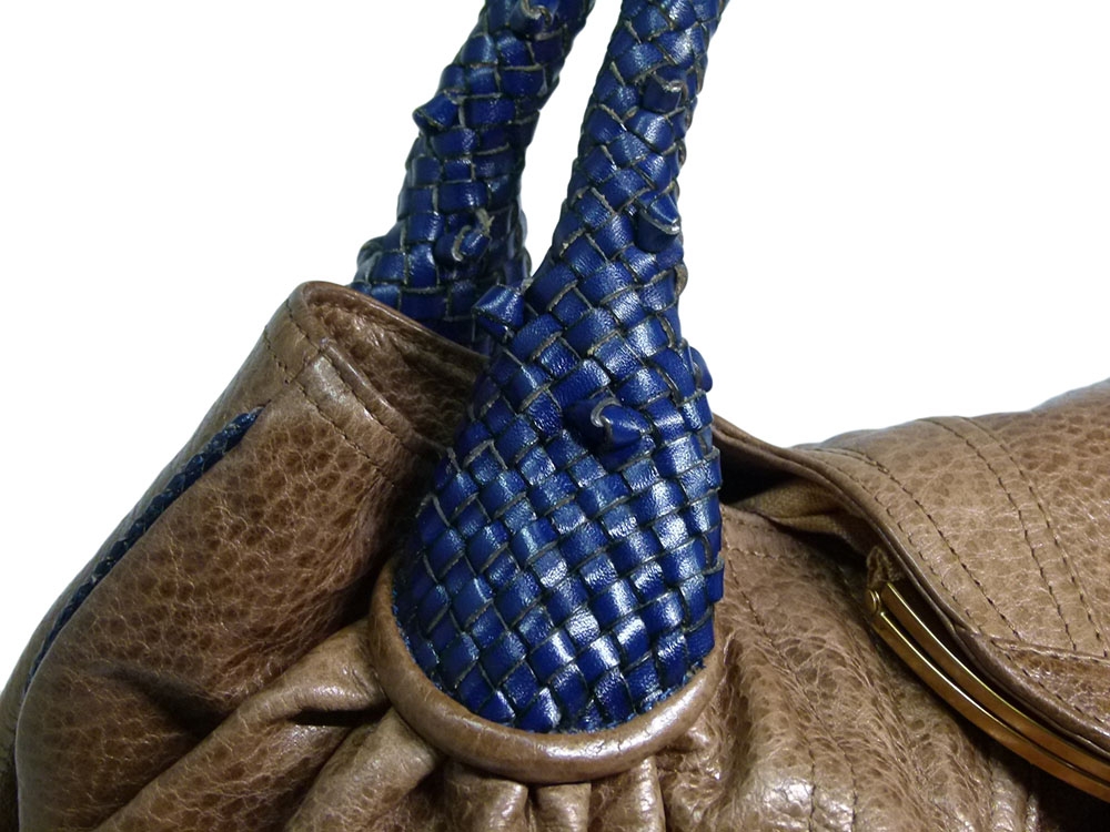 Fendi 8BR511 Blue+Amber Hobo Spy Bag-31627