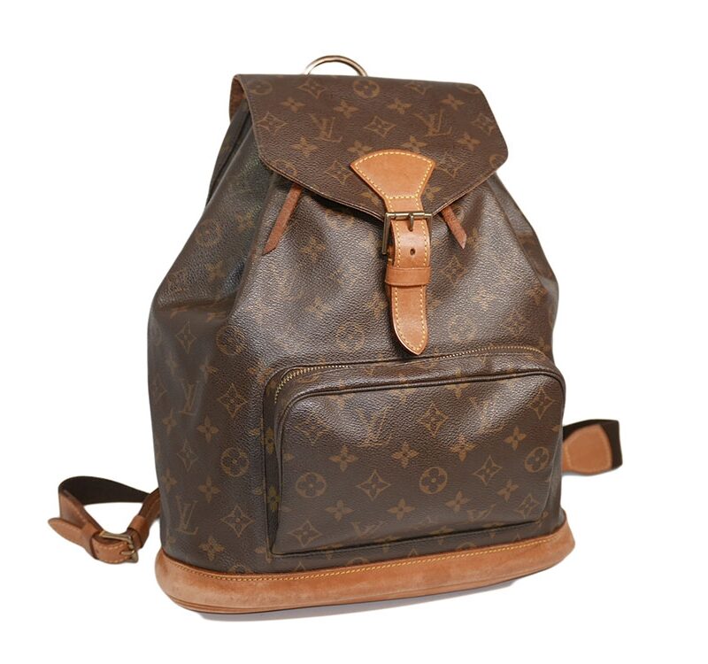 Louis Vuitton M51135 Monogram Canvas Montrouris Backpack Large Size -0