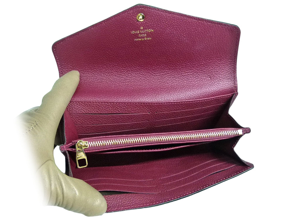 Louis Vuitton M62213 Raisin Monogram Empreinte leather Envelope-Style Sarah wallet (CA0168)-31909