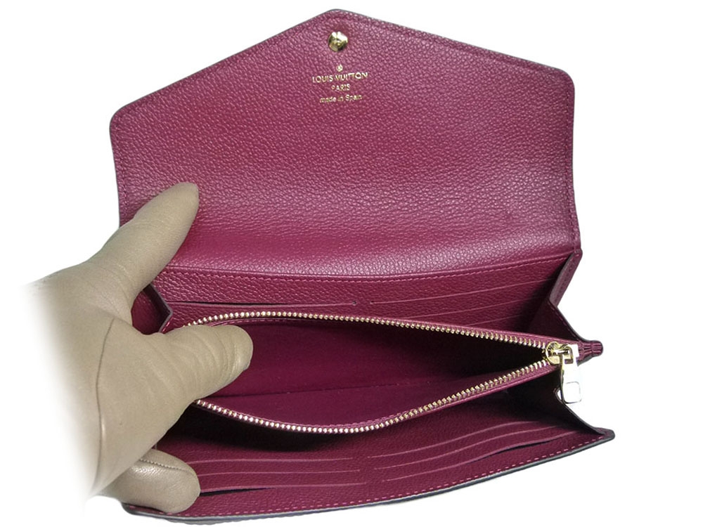 Louis Vuitton M62213 Raisin Monogram Empreinte leather Envelope-Style Sarah wallet (CA0168)-31910