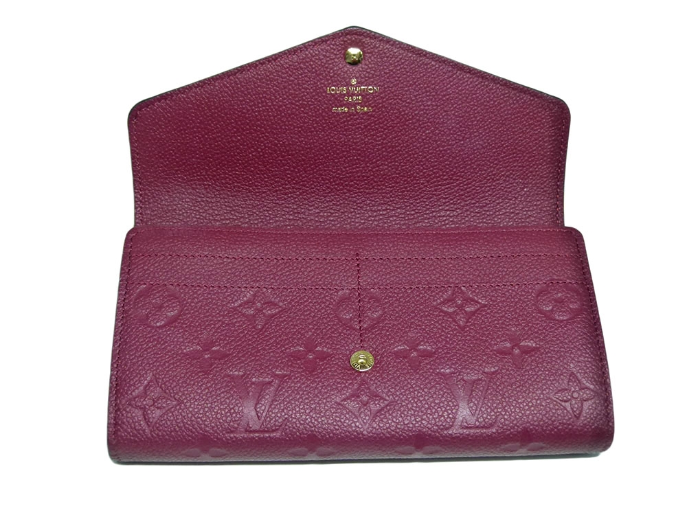 Louis Vuitton M62213 Raisin Monogram Empreinte leather Envelope-Style Sarah wallet (CA0168)-31912