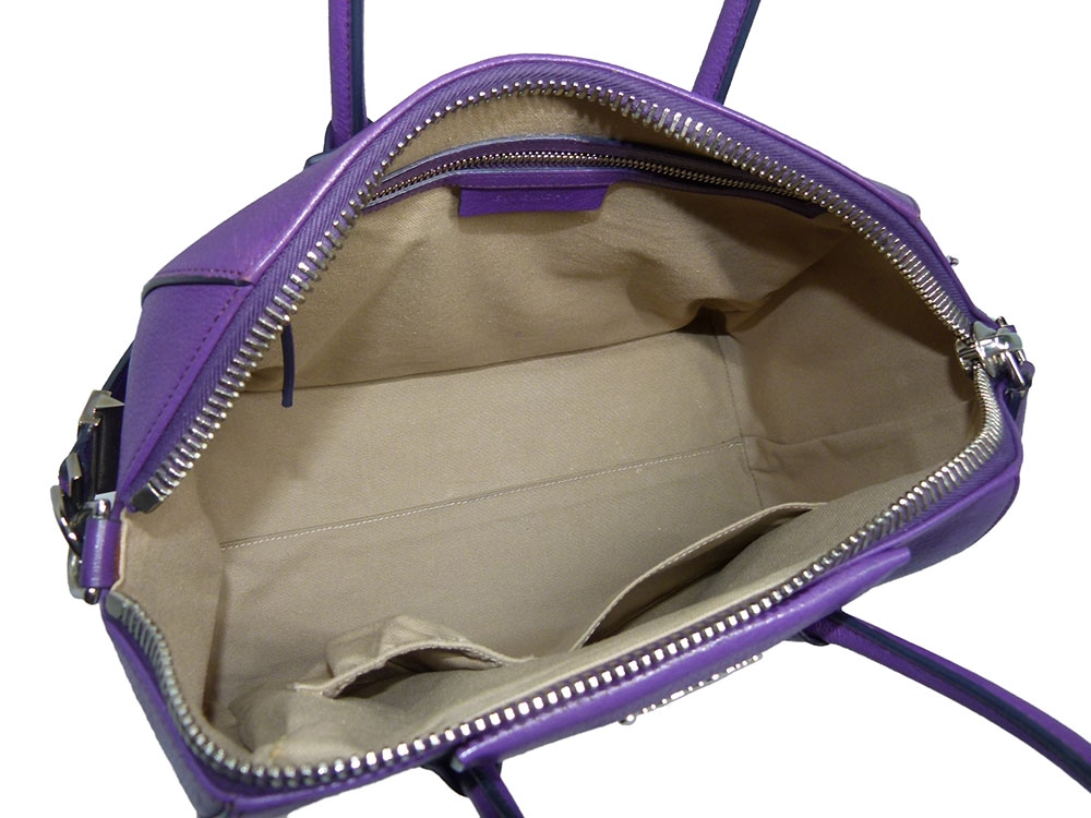 Givenchy Signature Antigona Medium Size in Violet Grained Leather -31886
