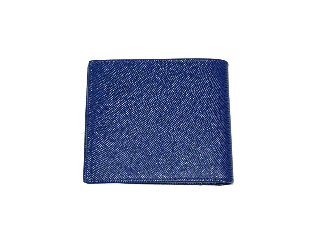 Prada 2M0513 Blue Saffiano Travel Porter 8 Cards Wallet -32006