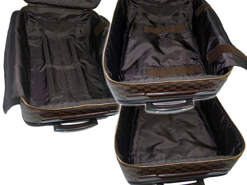 Louis Vuitton N23256 Damier Ebene Canvas Pegase 50 Suitcase w Wheels-32203