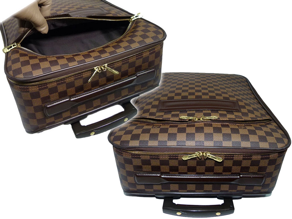 Louis Vuitton N23256 Damier Ebene Canvas Pegase 50 Suitcase w Wheels-32202