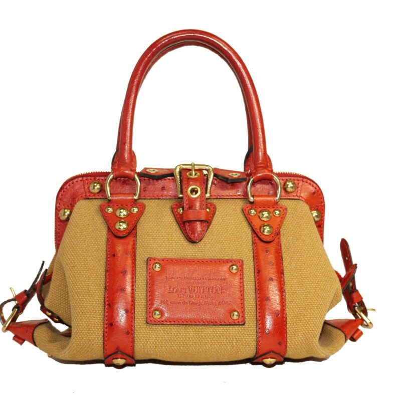 Limited Collection ! Louis Vuitton Orange Rouille Sac de Nuit Toile Trianon MM -0