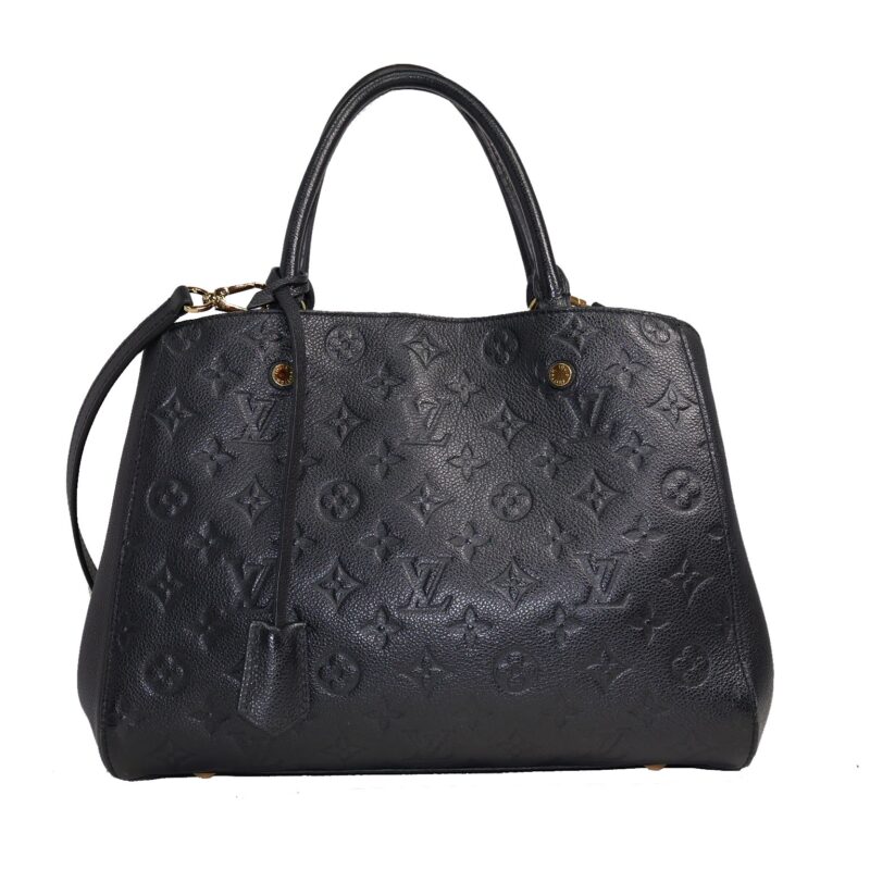 Louis Vuitton M41048 Noir/ Black Monogram Empreinte Montaigue MM -0