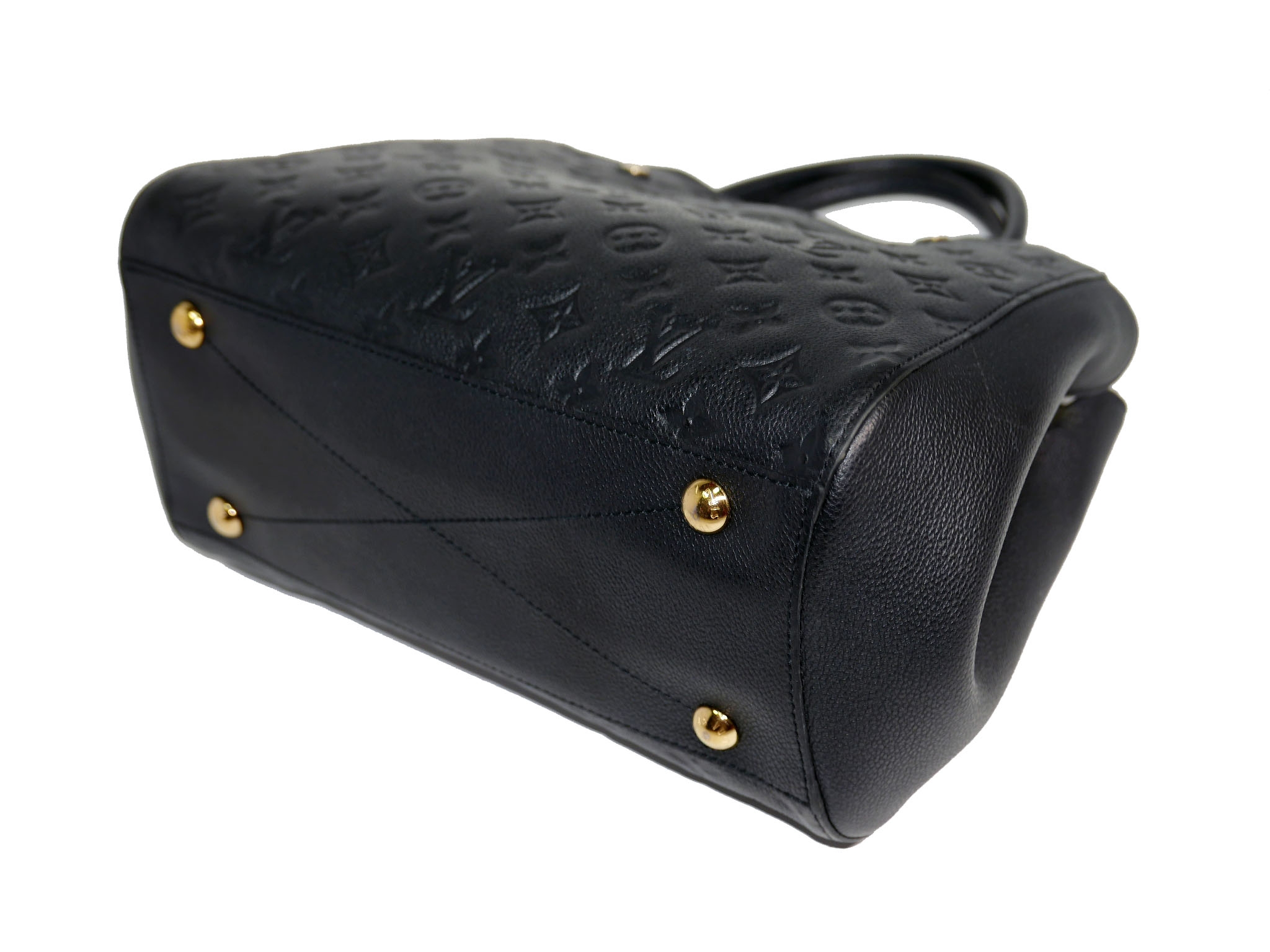 Louis Vuitton M41048 Noir/ Black Monogram Empreinte Montaigue MM -32180
