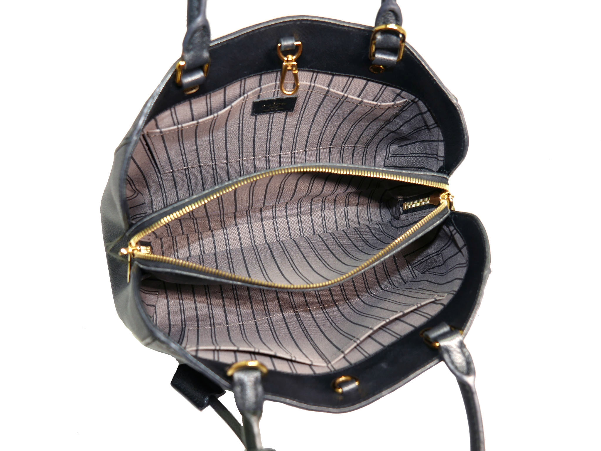 Louis Vuitton M41048 Noir/ Black Monogram Empreinte Montaigue MM -32183