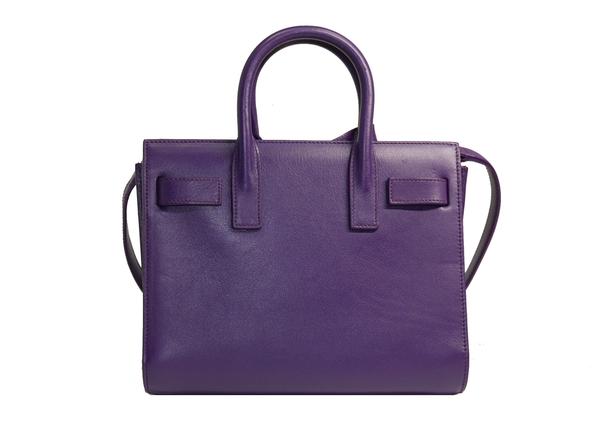 Saint Laurent 2013 YSL 340778 Classic Nano Sac De Jour Bag in Violet Purple Smooth Leather-32217