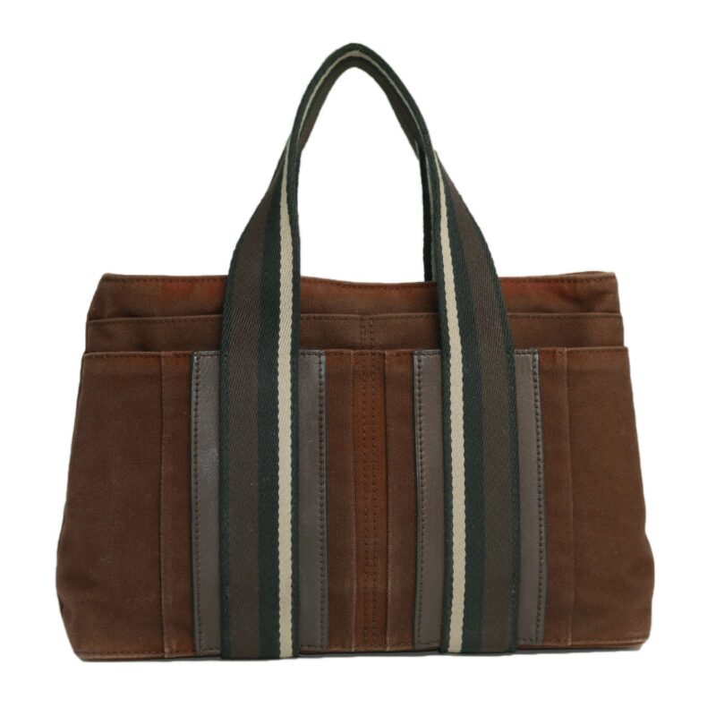 Hermès Brown Toile Canvas Troca PM Tote bag-0