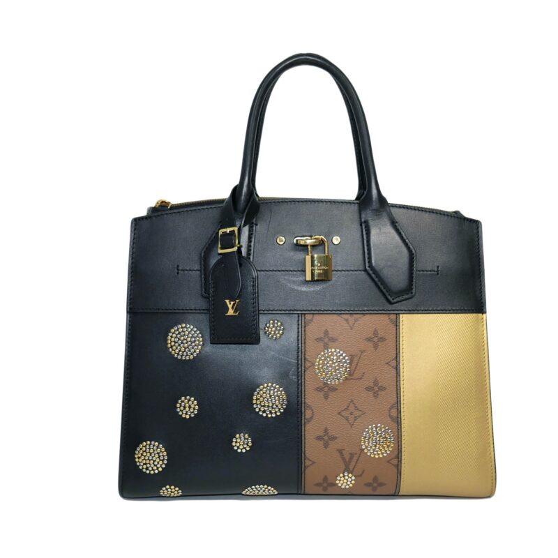 Limited Collection ! Louis Vuitton M43406 Steamer MM Reverse Business Bag with Strap -0