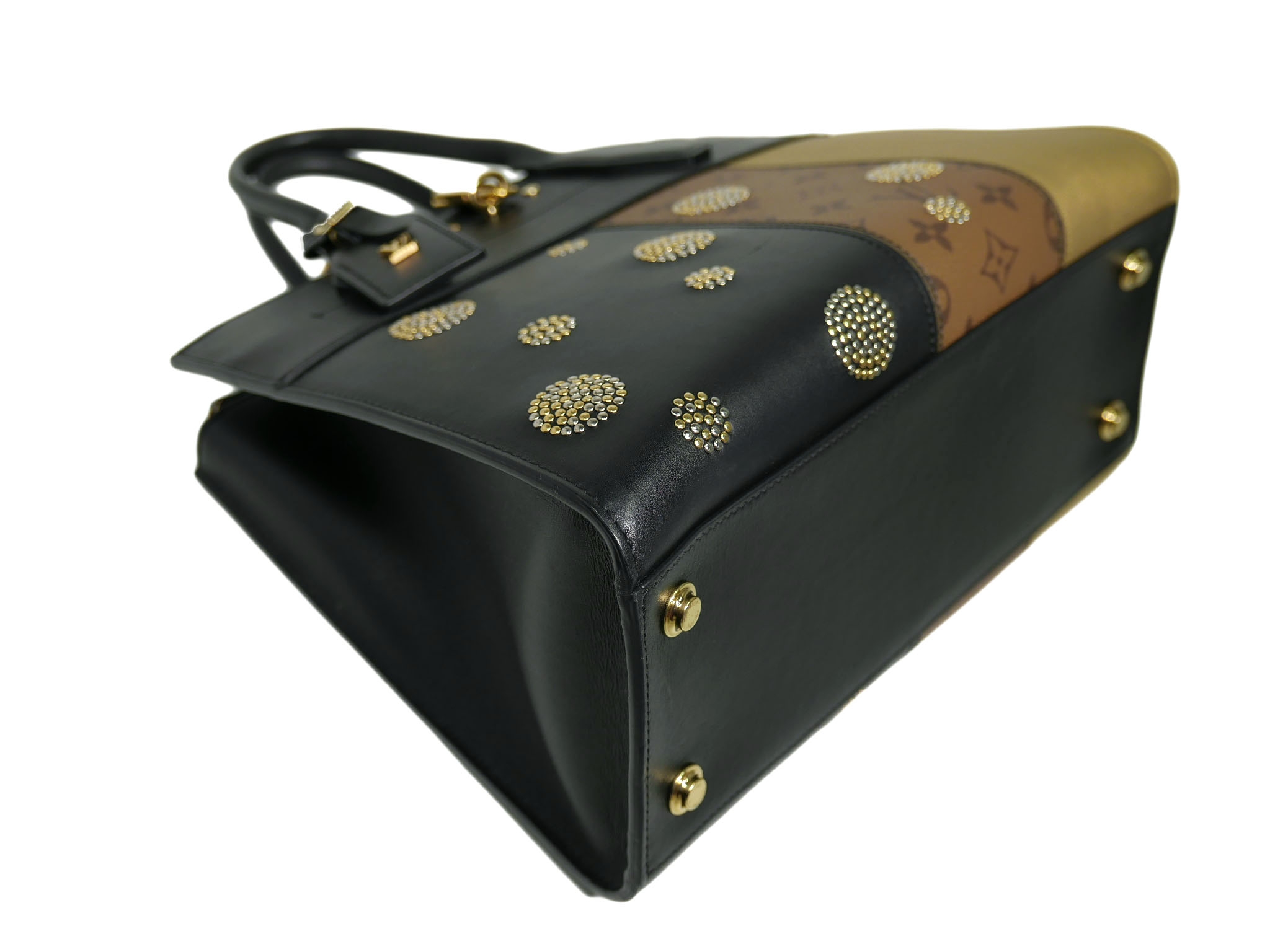 Limited Collection ! Louis Vuitton M43406 Steamer MM Reverse Business Bag with Strap -32853