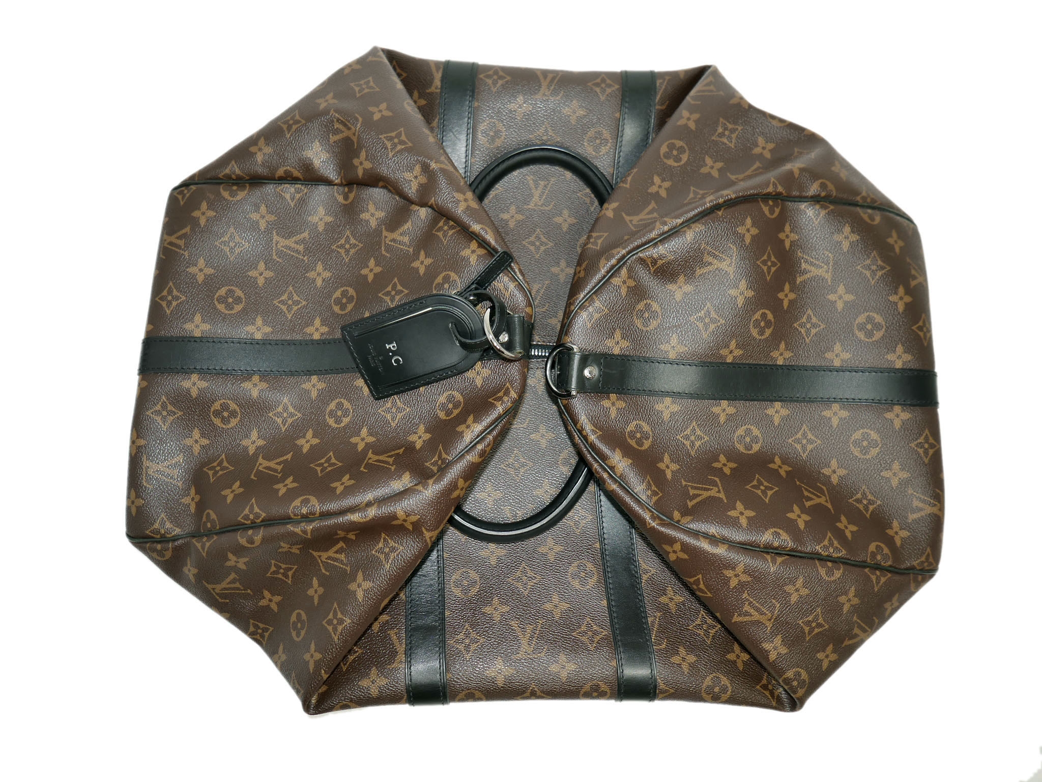 Louis Vuitton M56714 Monogram Macassar Canvas KEEPALL BANDOULIÈRE 55 Travel Luggage -33307