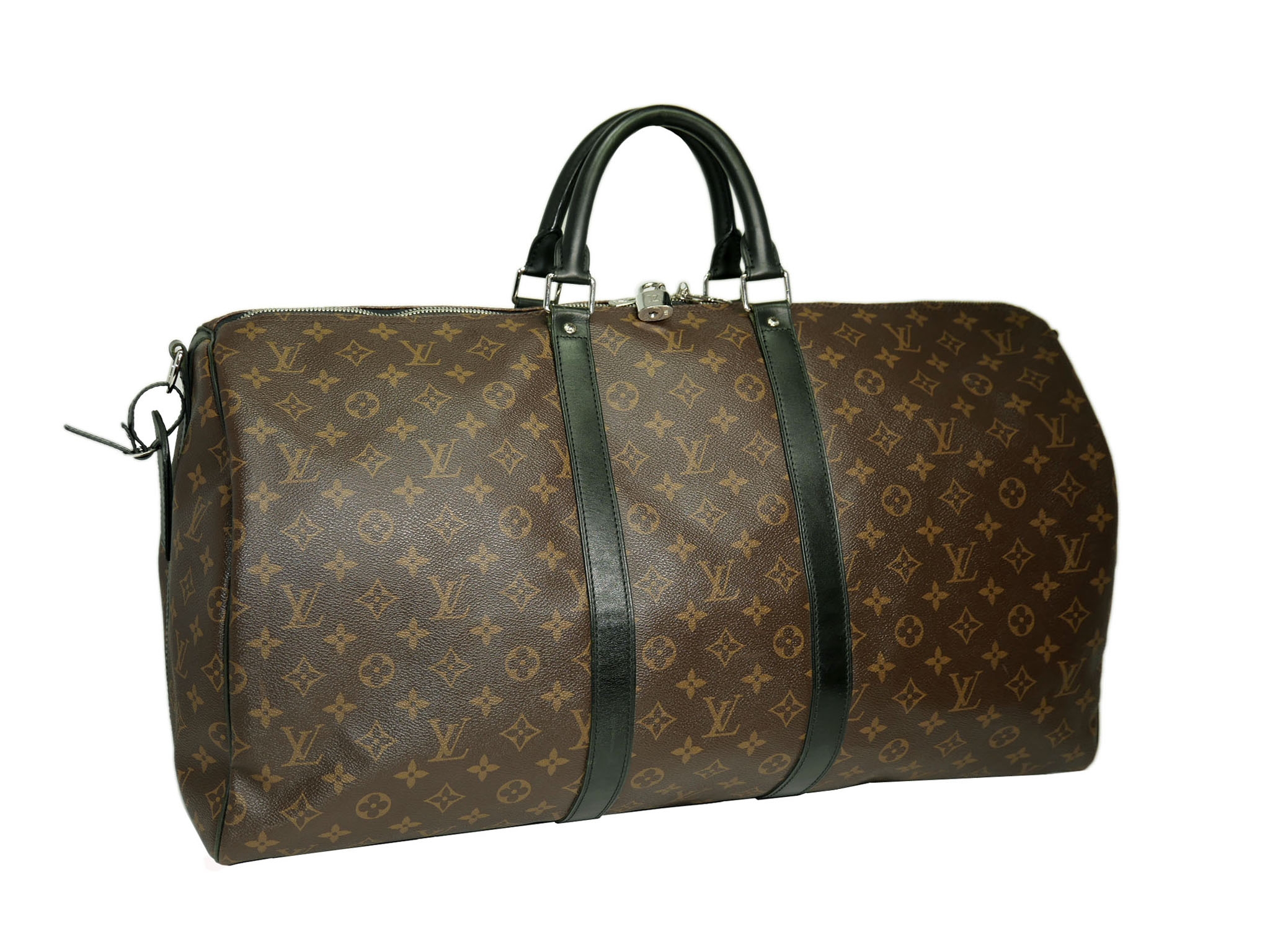 Louis Vuitton M56714 Monogram Macassar Canvas KEEPALL BANDOULIÈRE 55 Travel Luggage -33308