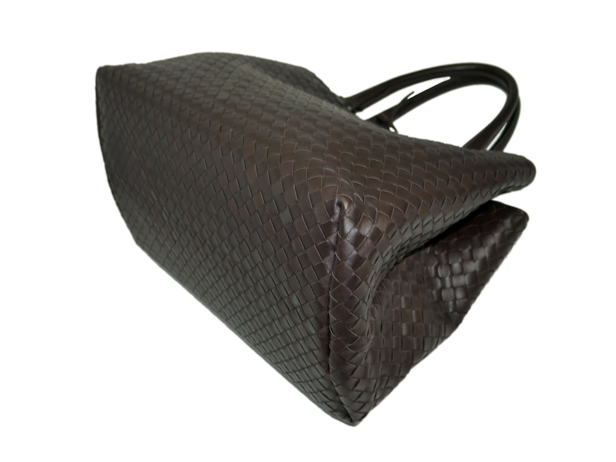 Bottega Veneta Brown Woven Signature Top Handle Two Compartment Document Tote -33328