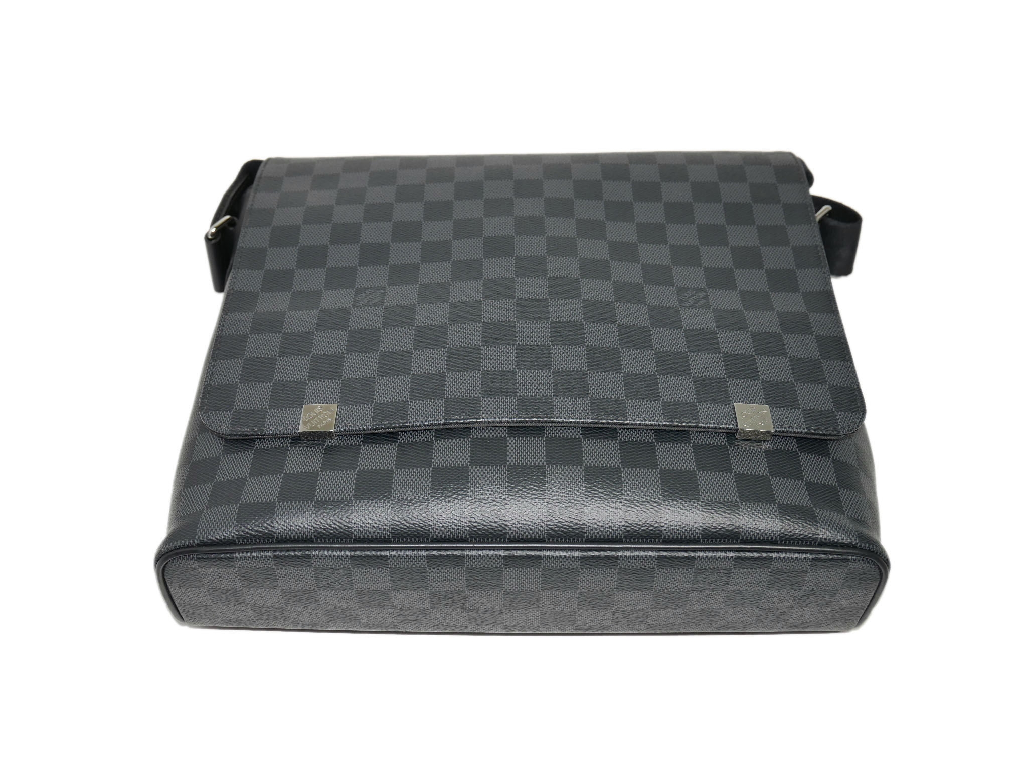 Louis Vuitton N41029 Damier Graphite District MM (CA1098) -33214