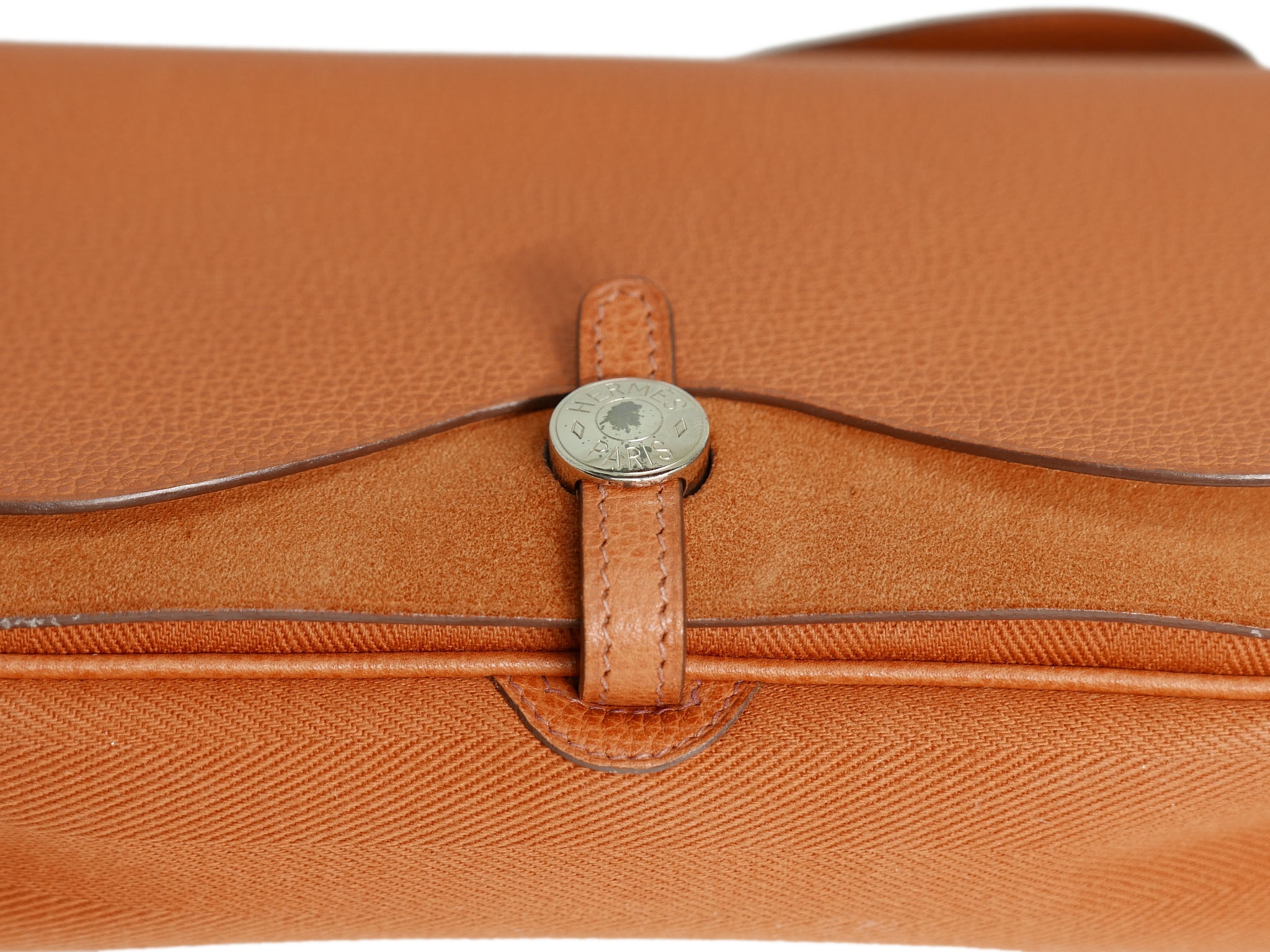 Hermes Orange Colorado Small " I" Stamp Shoulder Bag/ Clutch-33201
