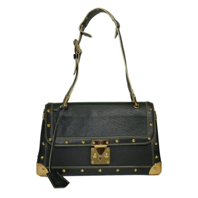 Louis Vuitton M91823 Black Suhali Goat Leather Le Talentueux Shoulder Bag-0