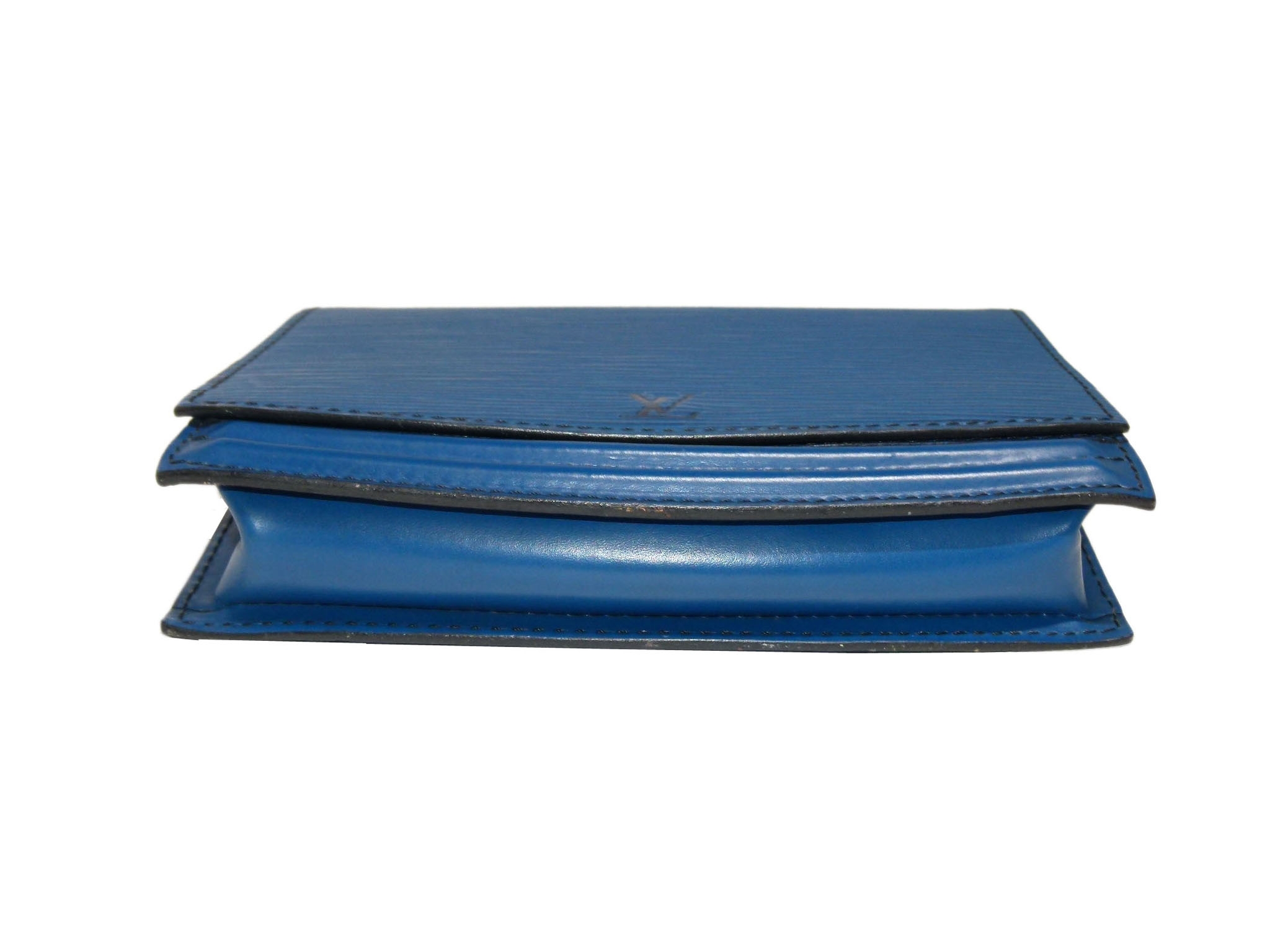 Louis Vuitton Blue Epi Leather Vintage CeintureTilsitt Pochette / Waist Pouch, Belt Size 85/34 -33529