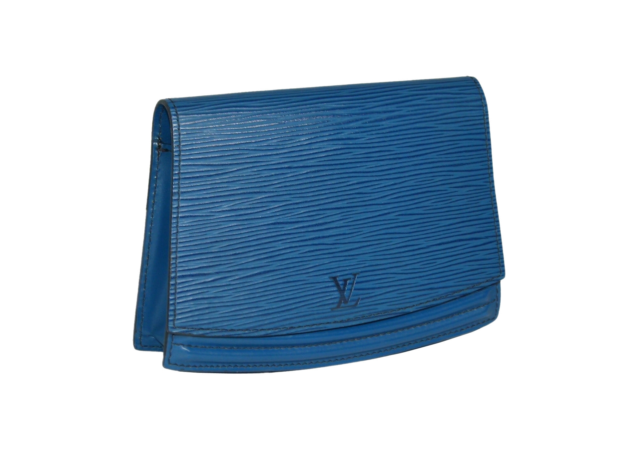 Louis Vuitton Blue Epi Leather Vintage CeintureTilsitt Pochette / Waist Pouch, Belt Size 85/34 -33533