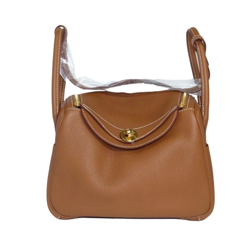 Hermes Lindy 26 Gold Clemene Leather A Stamp Gold Hardware-0