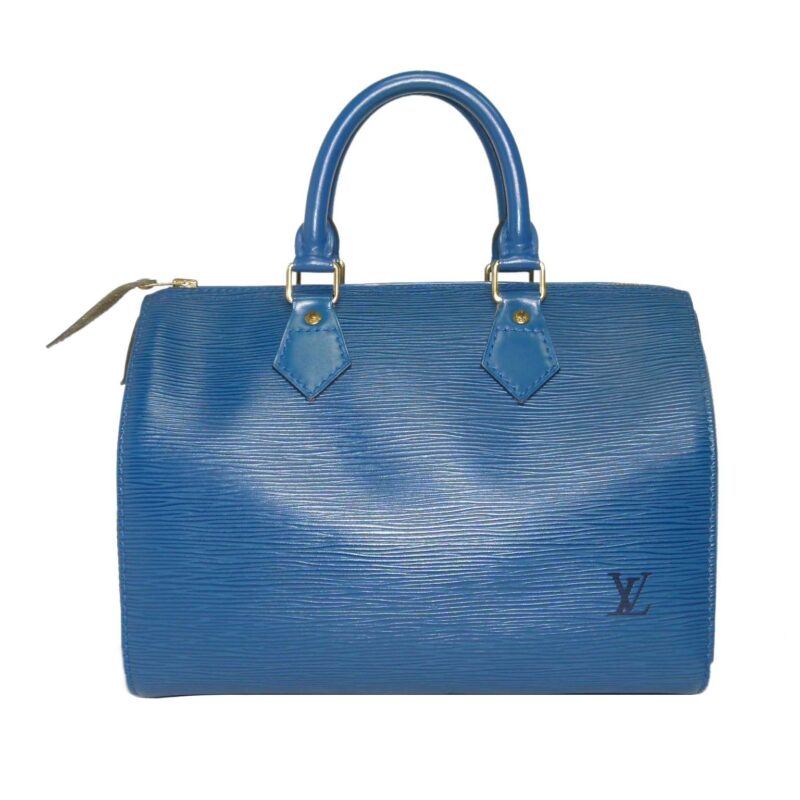 Louis Vuitton Vintage Epi Leather Blue Speedy 30-0
