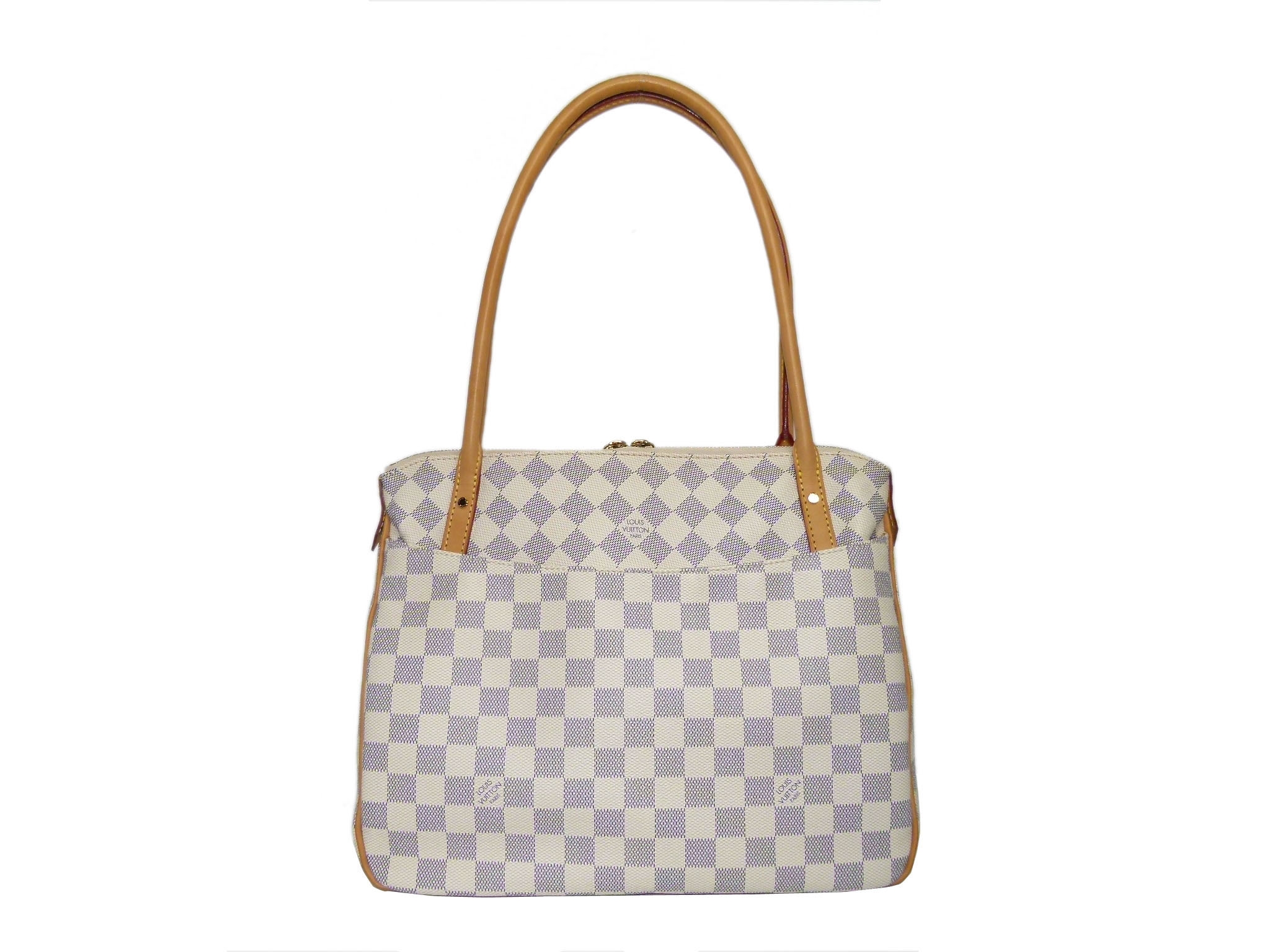 Louis Vuitton N41176 White Damier Azur Figheri PM Shoulder Bag -34096