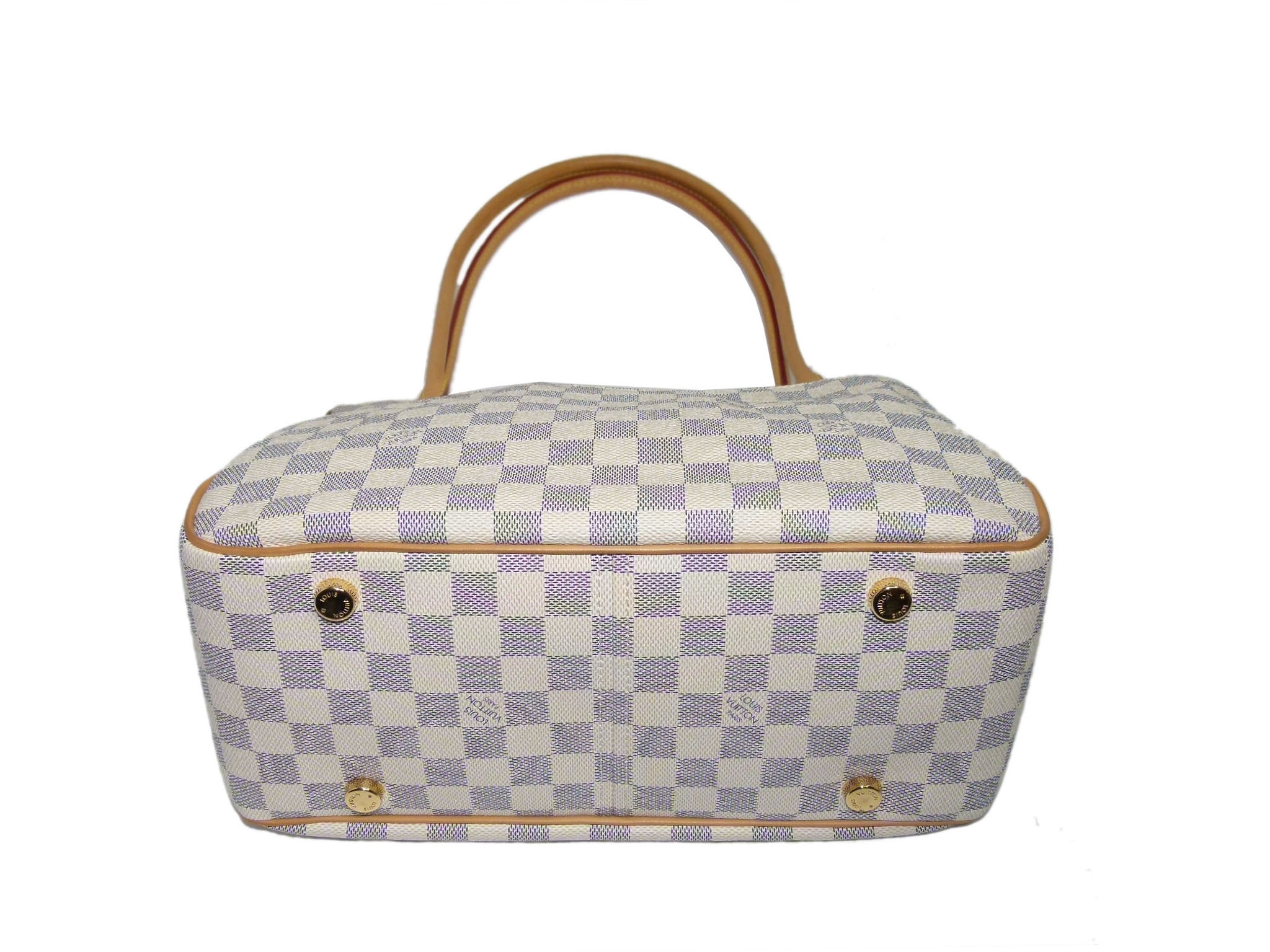 Louis Vuitton N41176 White Damier Azur Figheri PM Shoulder Bag -34098