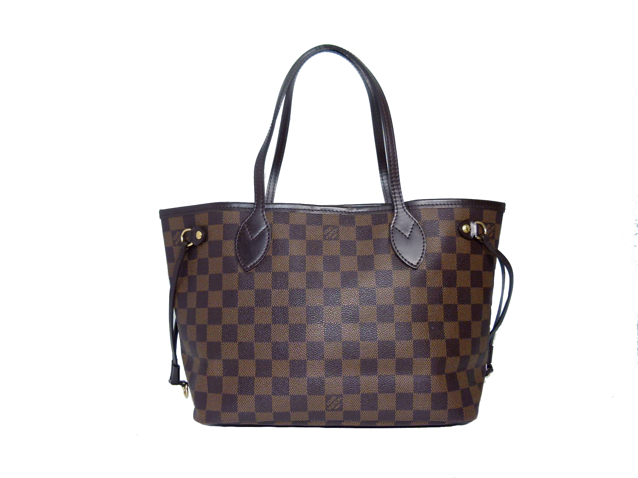 Louis Vuitton N51109 Damier Ebene Canvas Neverfull PM Shopping Bag (VI3190)-34165