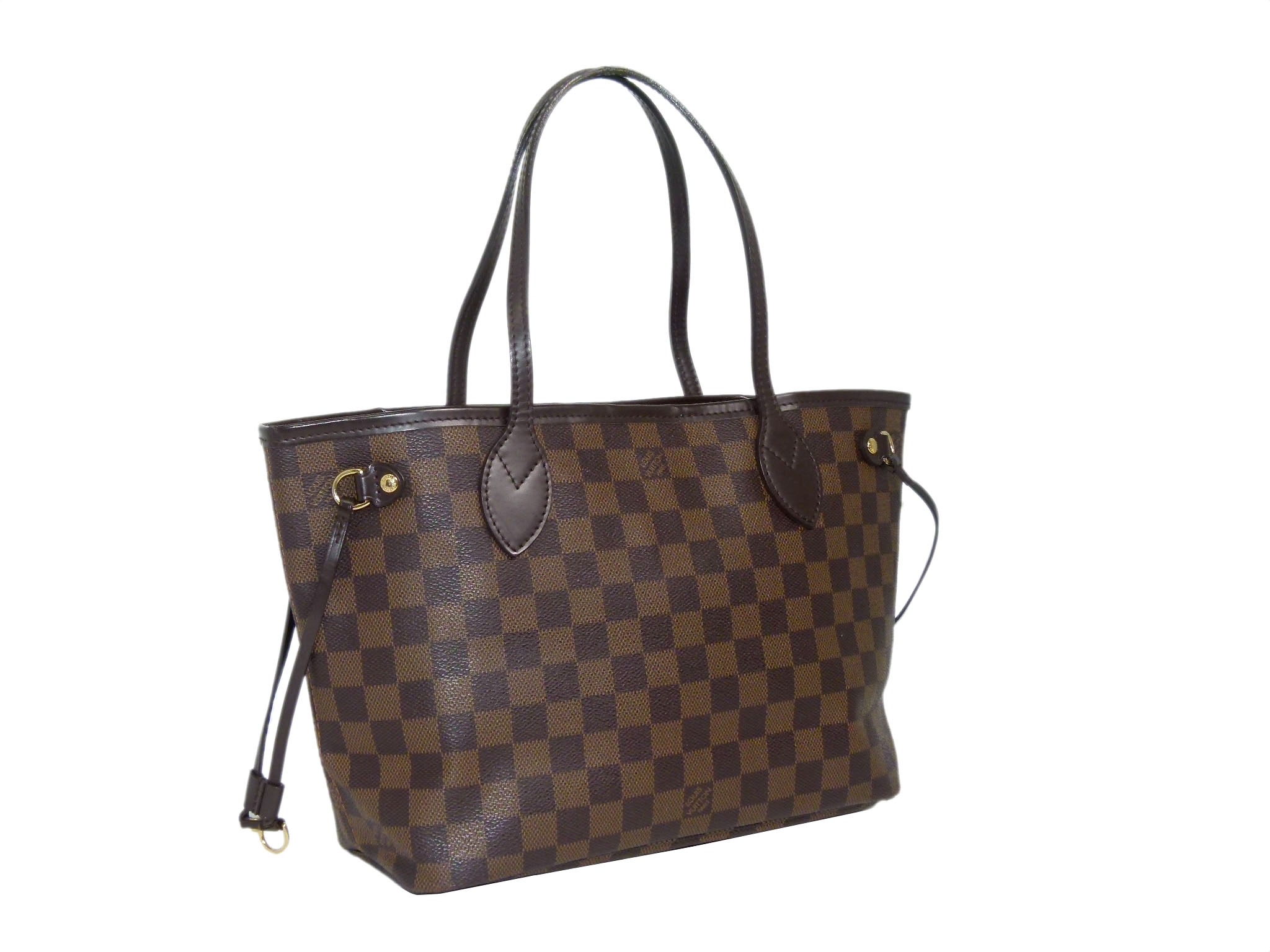 Louis Vuitton N51109 Damier Ebene Canvas Neverfull PM Shopping Bag (VI3190)-34163