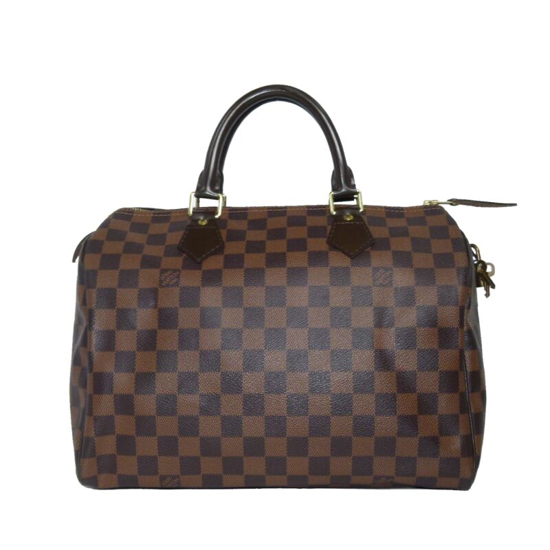 Louis Vuitton N41364 Damier Canvas Speedy 30 (TR1151) Tote Bag-0