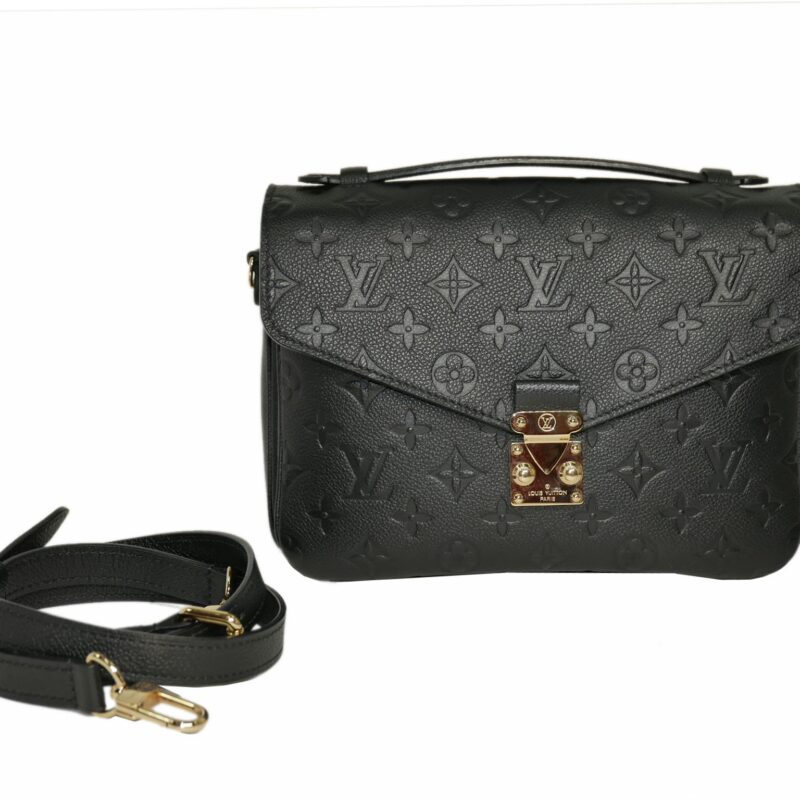 Louis Vuitton M41487 Monogram Empreinte Leather Pochette Metis Messenger Bag-0