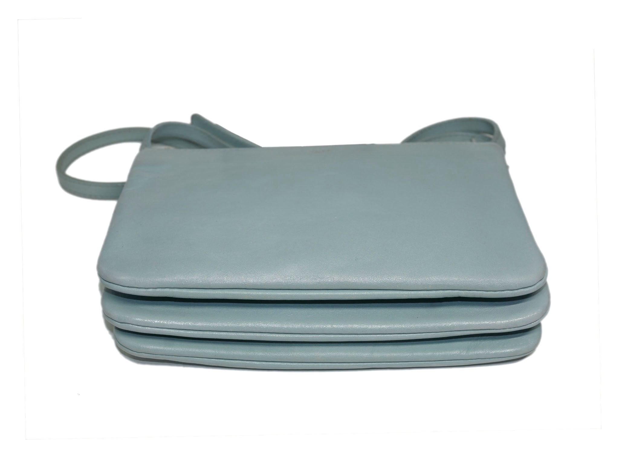 Celine Baby Blue ( Gacier) Trio Bag Small Messenger Bag -34594