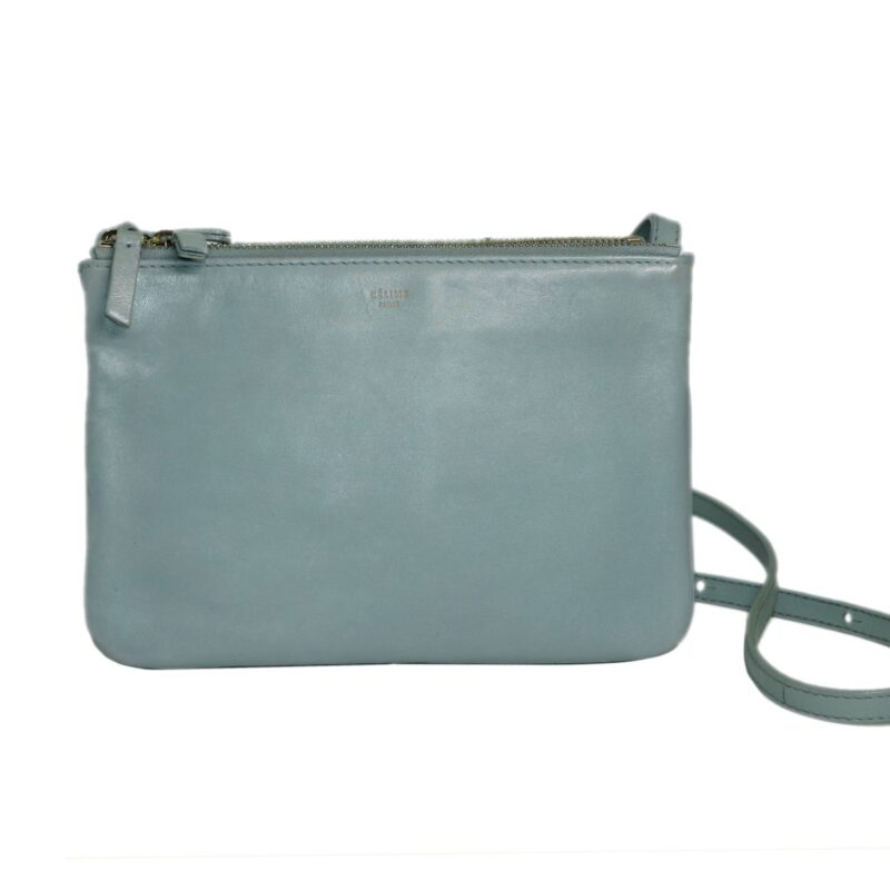 Celine Baby Blue ( Gacier) Trio Bag Small Messenger Bag -0