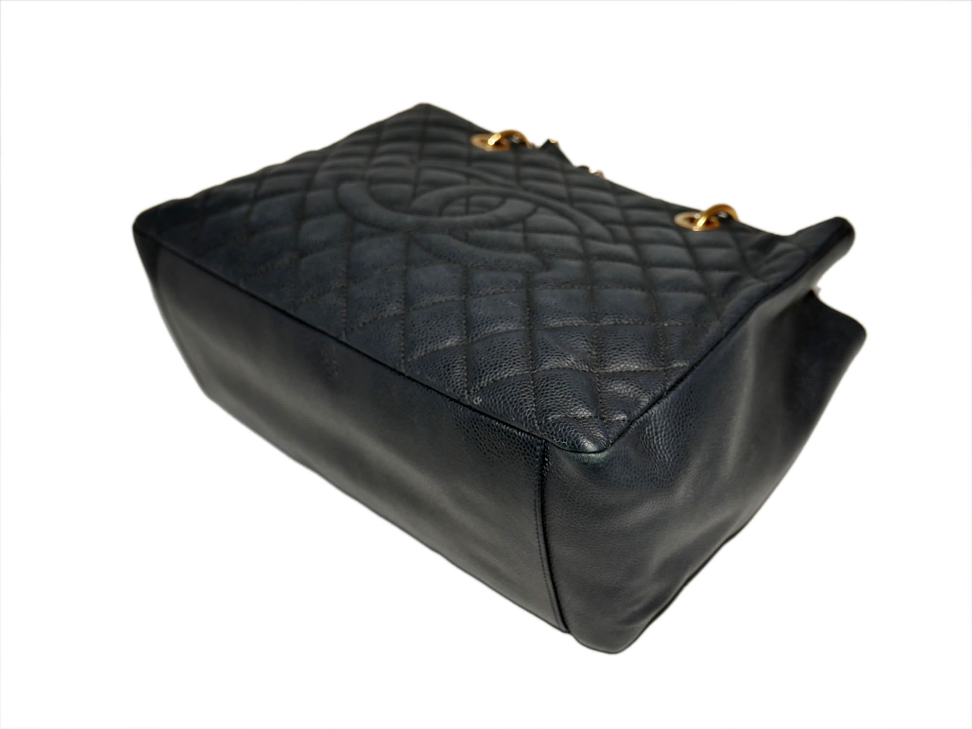 Chanel 16038728 Black Caviar Grand Shopping Tote Gold Hardware-34696